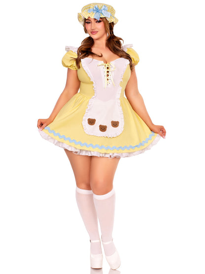 Plus Beary Cute Goldilocks Costume - Unspoken Fashion