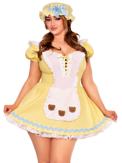Plus Beary Cute Goldilocks Costume - Unspoken Fashion