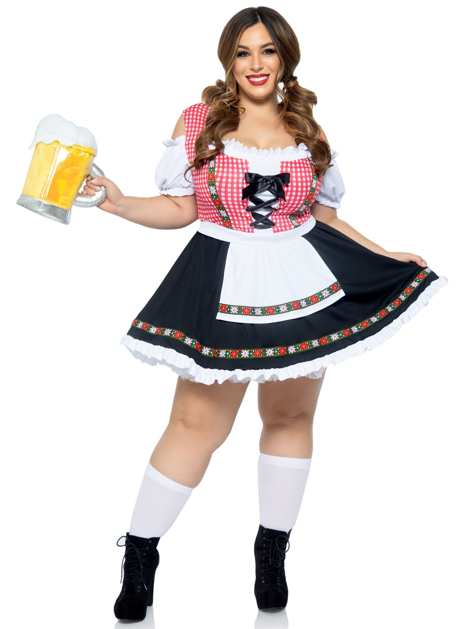 Plus Beer Garden Babe Dirndl Costume - Unspoken Fashion
