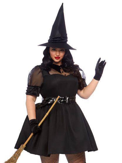 Plus Bewitching Witch Costume - Unspoken Fashion