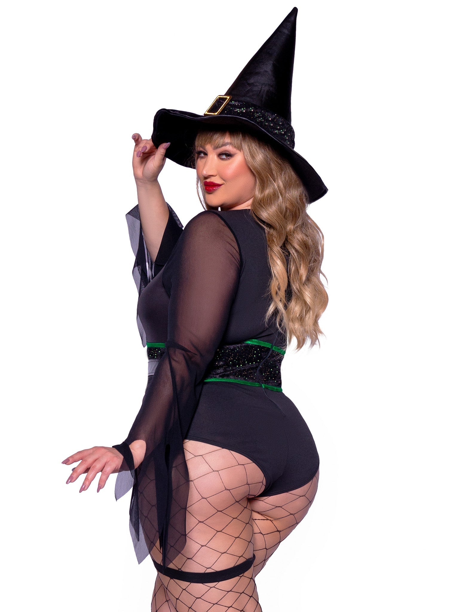 Plus Broomstick Babe Witch Costume - Unspoken Fashion