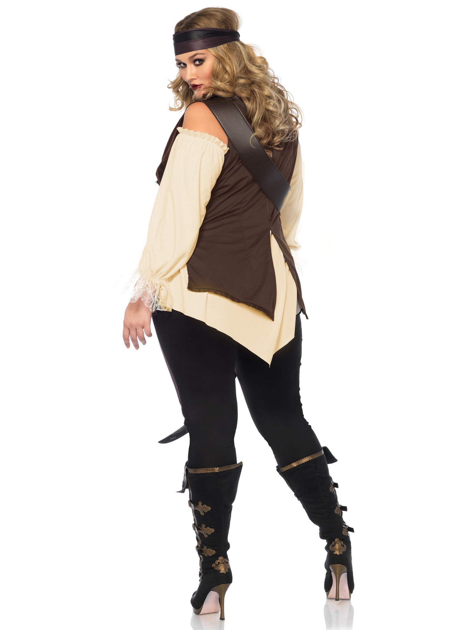 Plus Captain Blackheart Pirate Costume - Unspoken Fashion