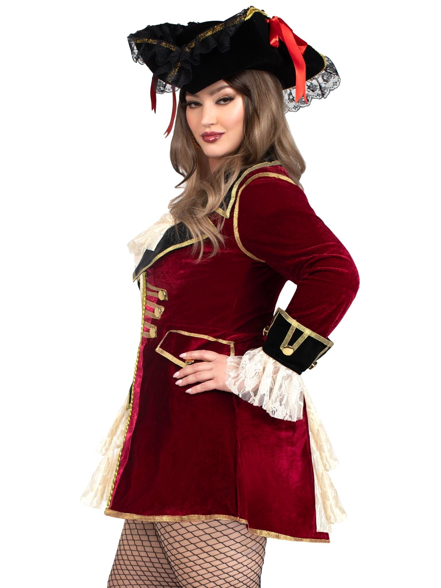 Plus Captivating Captain Pirate Costume - Unspoken Fashion