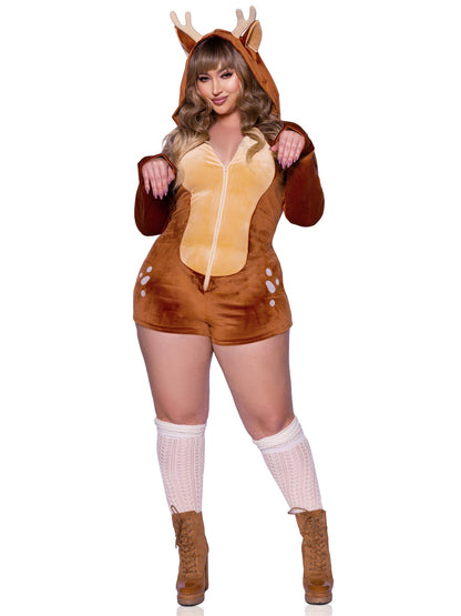 Plus Comfy Fawn Costume - Unspoken Fashion