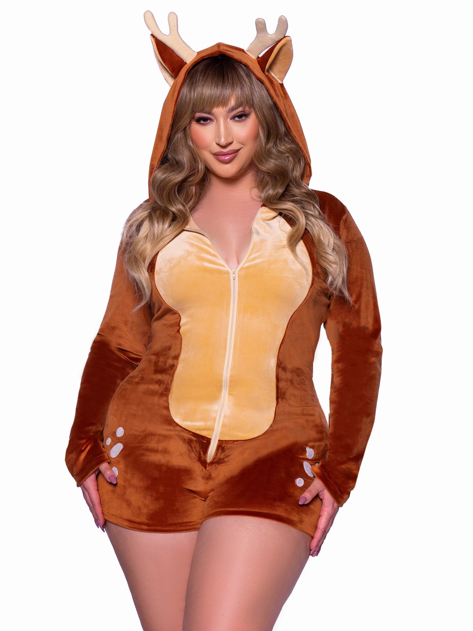 Plus Comfy Fawn Costume - Unspoken Fashion