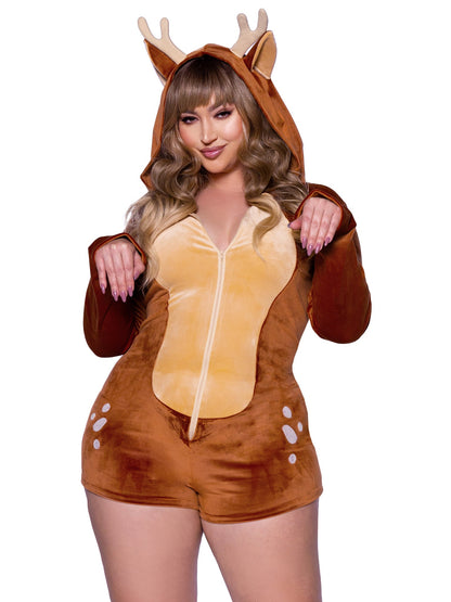 Plus Comfy Fawn Costume - Unspoken Fashion