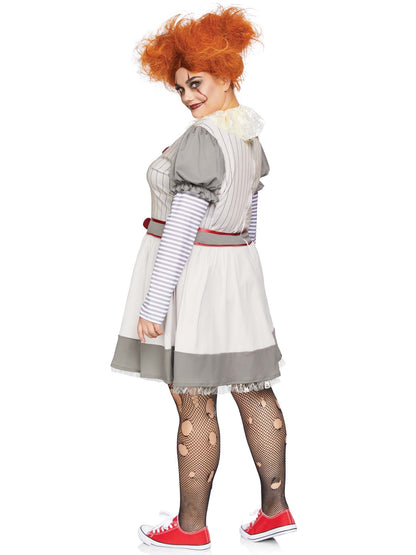 Plus Creepy Clown Costume - Unspoken Fashion