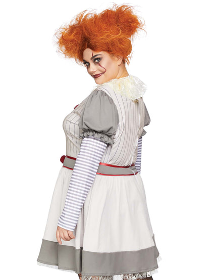 Plus Creepy Clown Costume - Unspoken Fashion