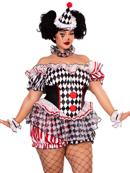 Plus Darling Harlequin Costume - Unspoken Fashion