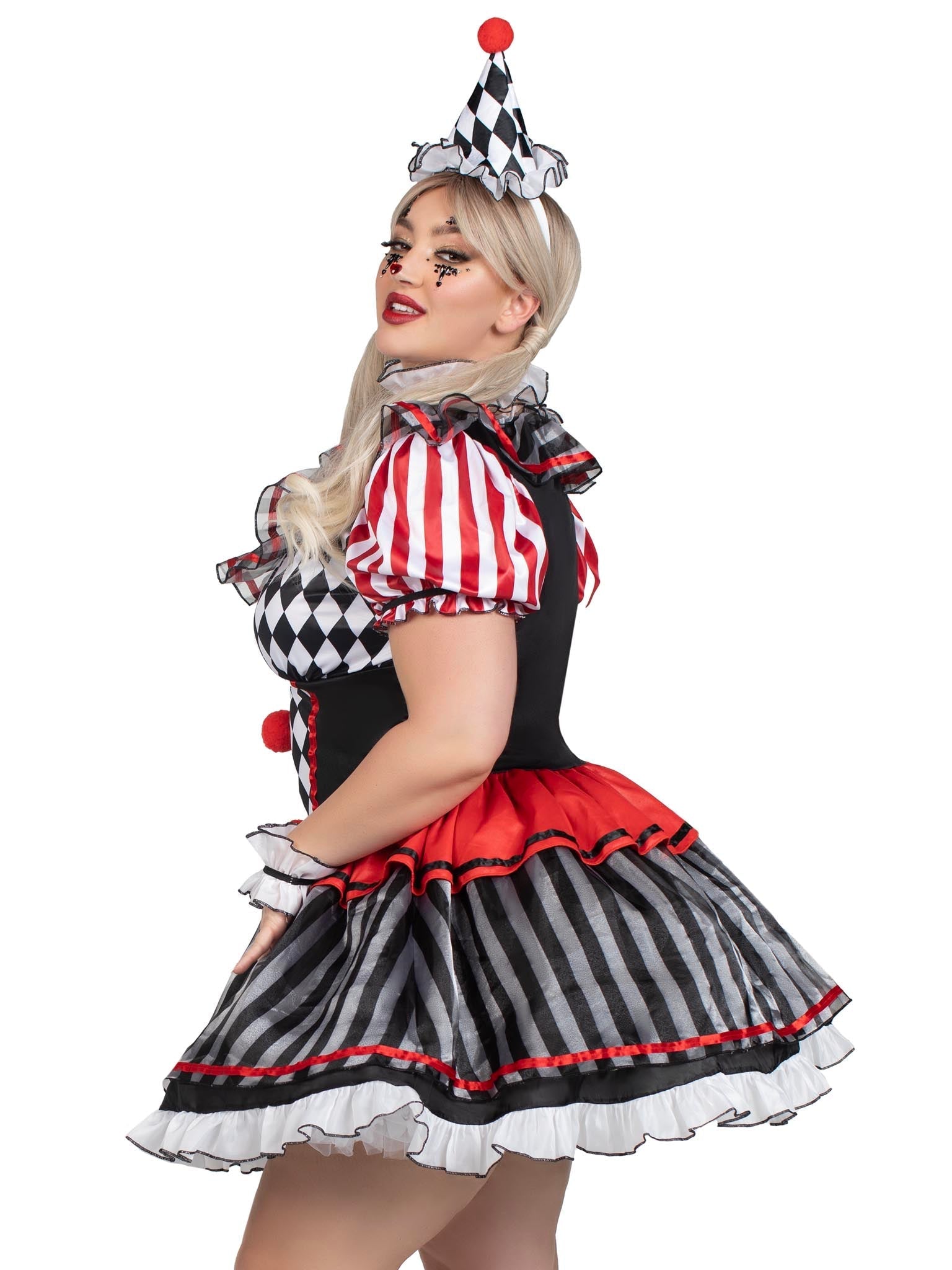 Plus Darling Harlequin Costume - Unspoken Fashion
