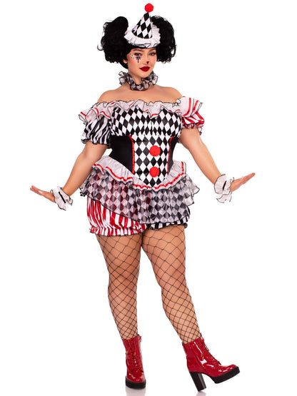 Plus Darling Harlequin Costume - Unspoken Fashion