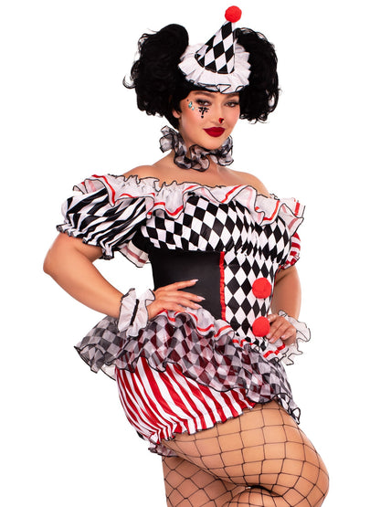 Plus Darling Harlequin Costume - Unspoken Fashion