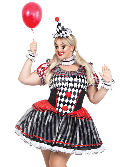 Plus Darling Harlequin Costume - Unspoken Fashion