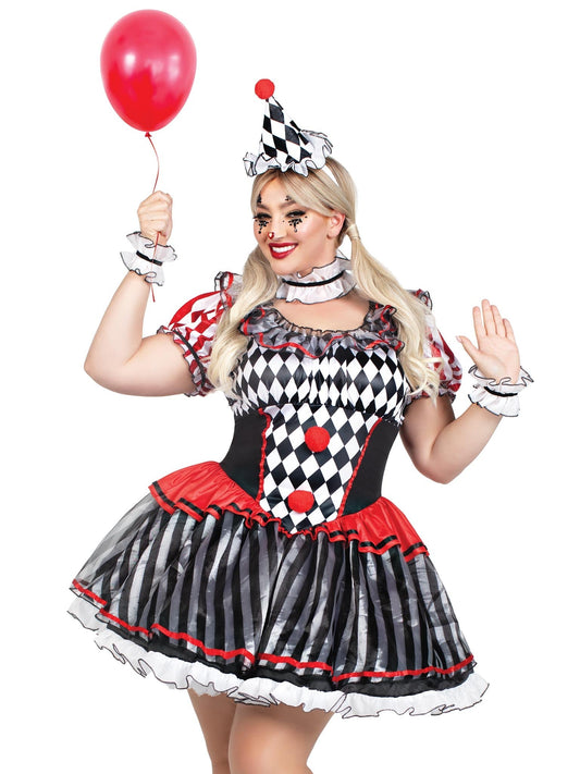 Plus Darling Harlequin Costume - Unspoken Fashion