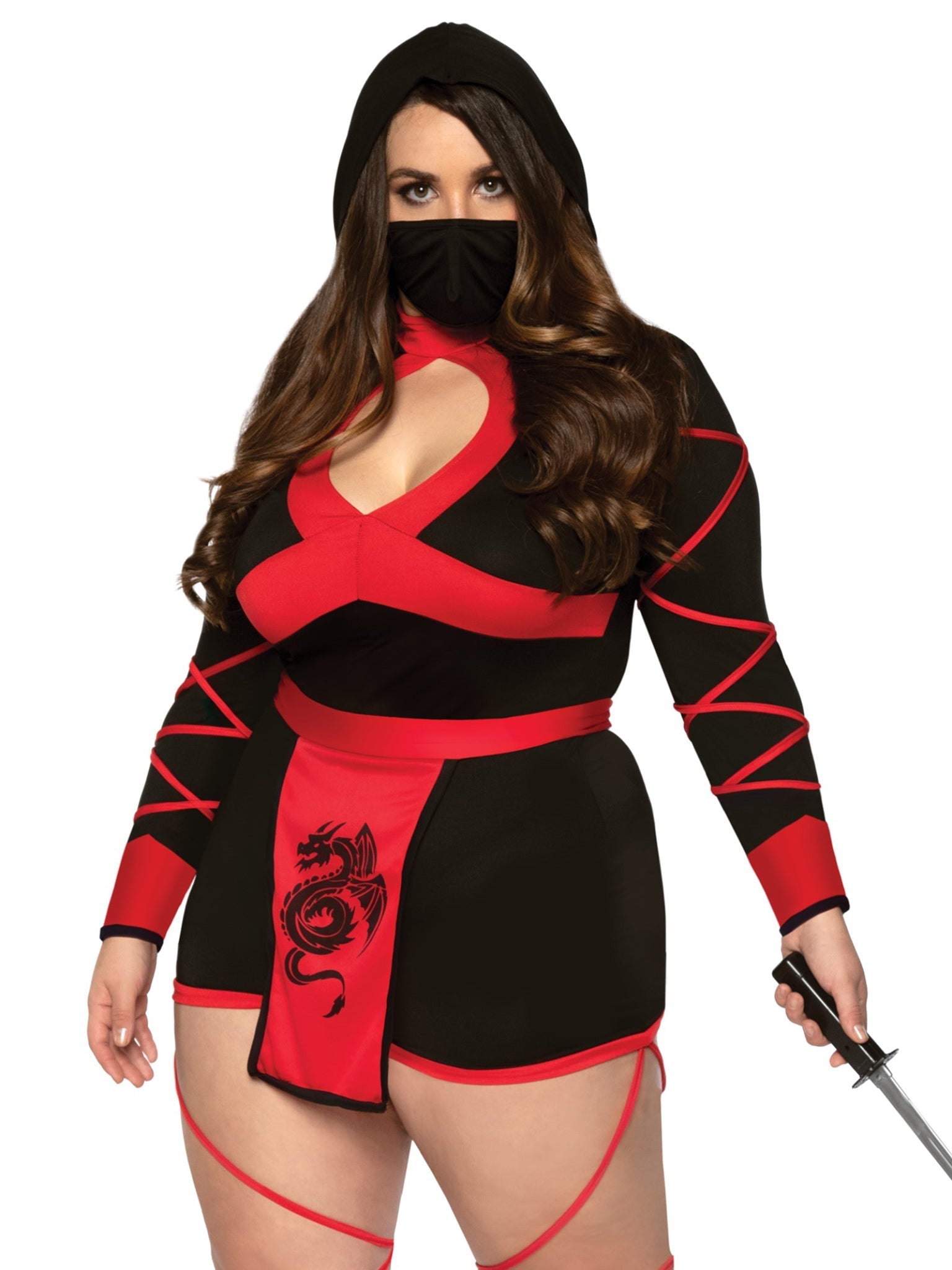 Plus Dragon Ninja Costume - Unspoken Fashion