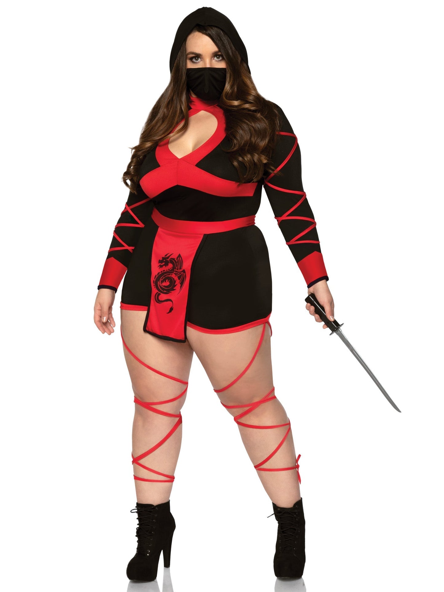 Plus Dragon Ninja Costume - Unspoken Fashion