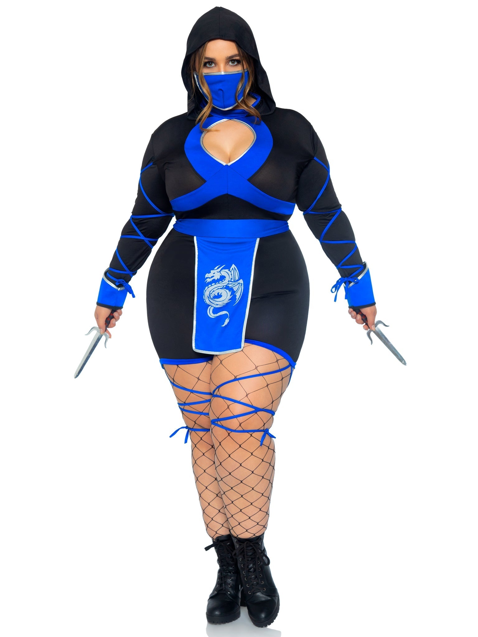 Plus Dragon Ninja Costume - Unspoken Fashion