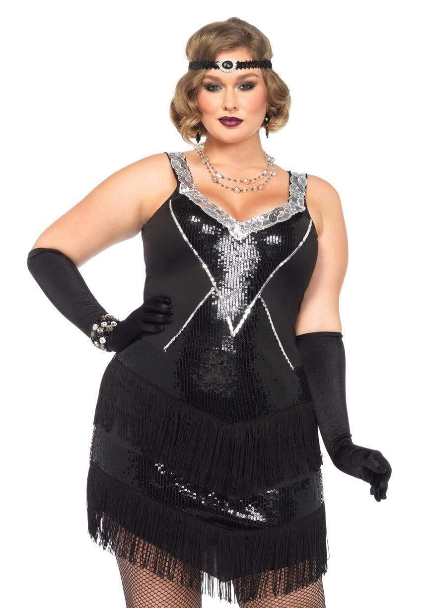 Plus Glamour Flapper Costume - Unspoken Fashion