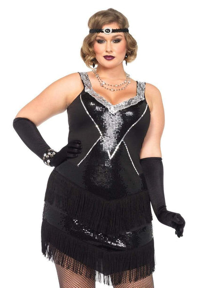 Plus Glamour Flapper Costume - Unspoken Fashion