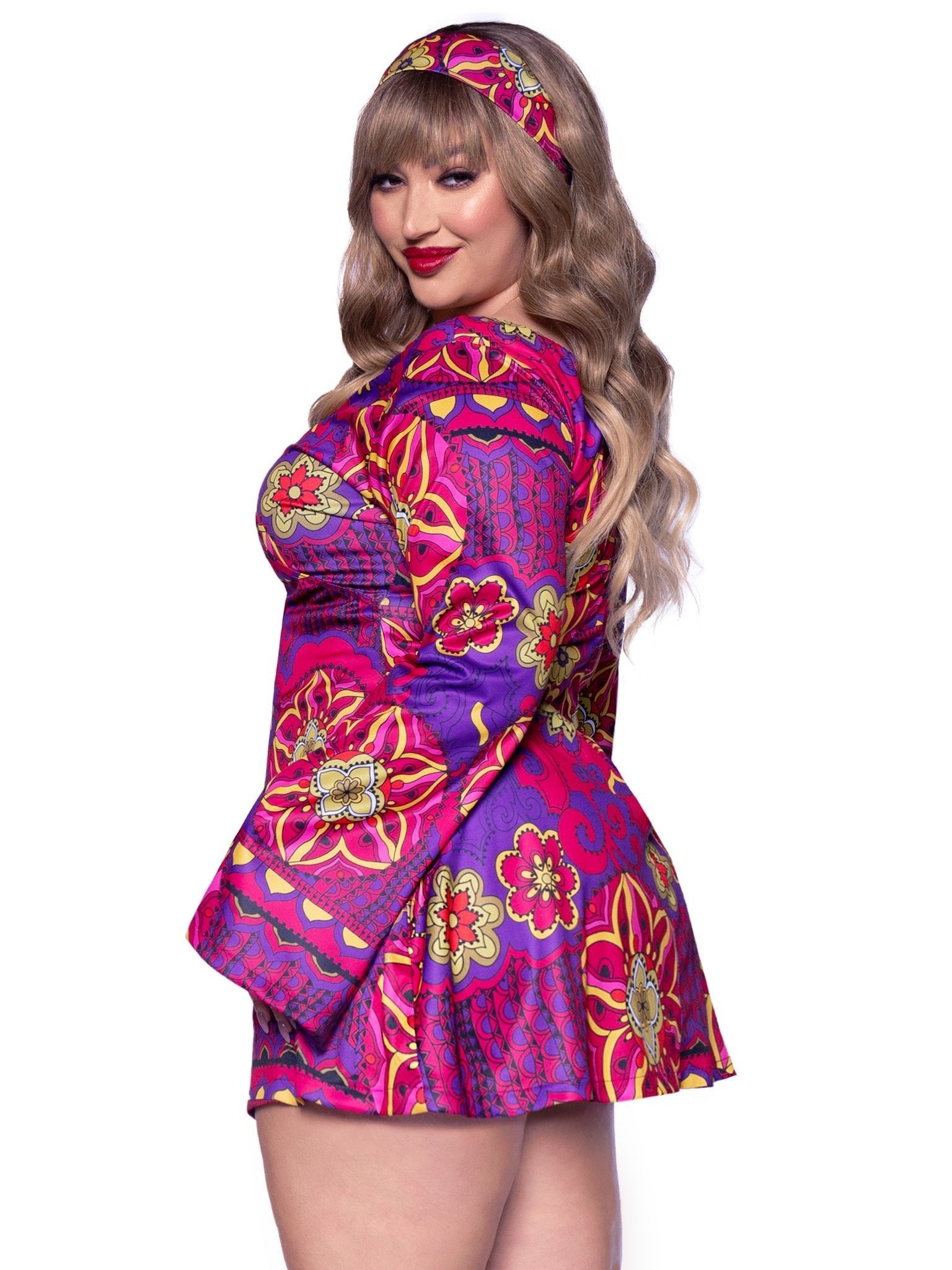 Plus Hippie Girl Costume - Unspoken Fashion