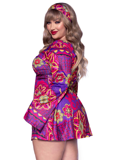 Plus Hippie Girl Costume - Unspoken Fashion