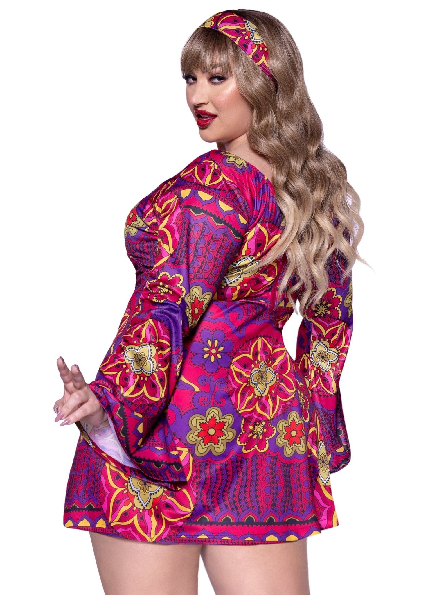 Plus Hippie Girl Costume - Unspoken Fashion
