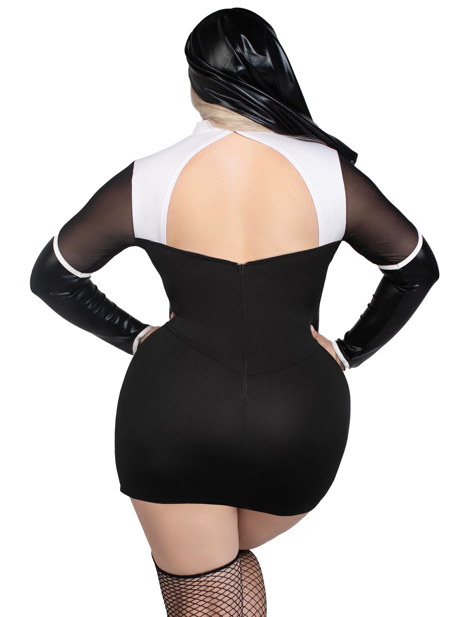 Plus Holy Hottie Nun Costume - Unspoken Fashion