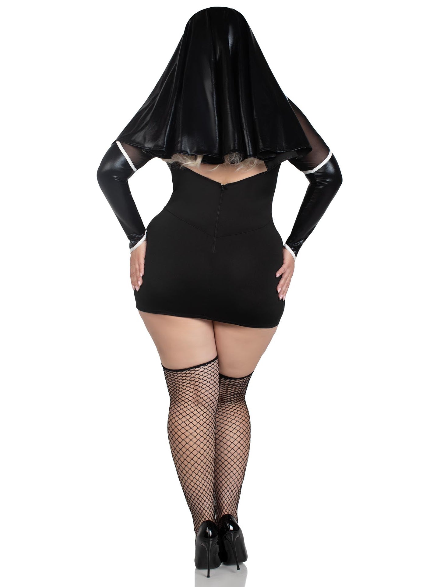 Plus Holy Hottie Nun Costume - Unspoken Fashion
