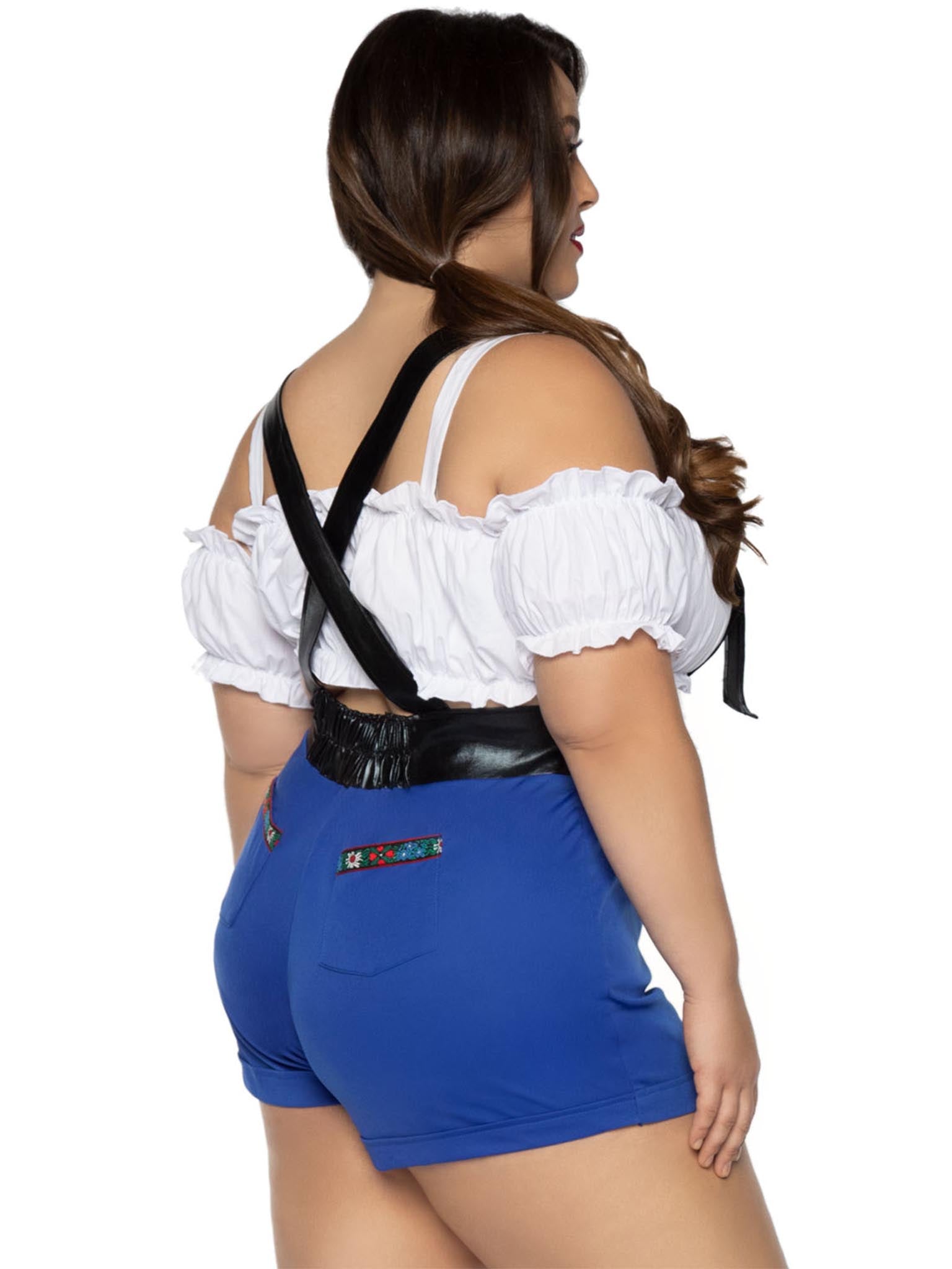 Plus Lederhosen Honey Costume - Unspoken Fashion