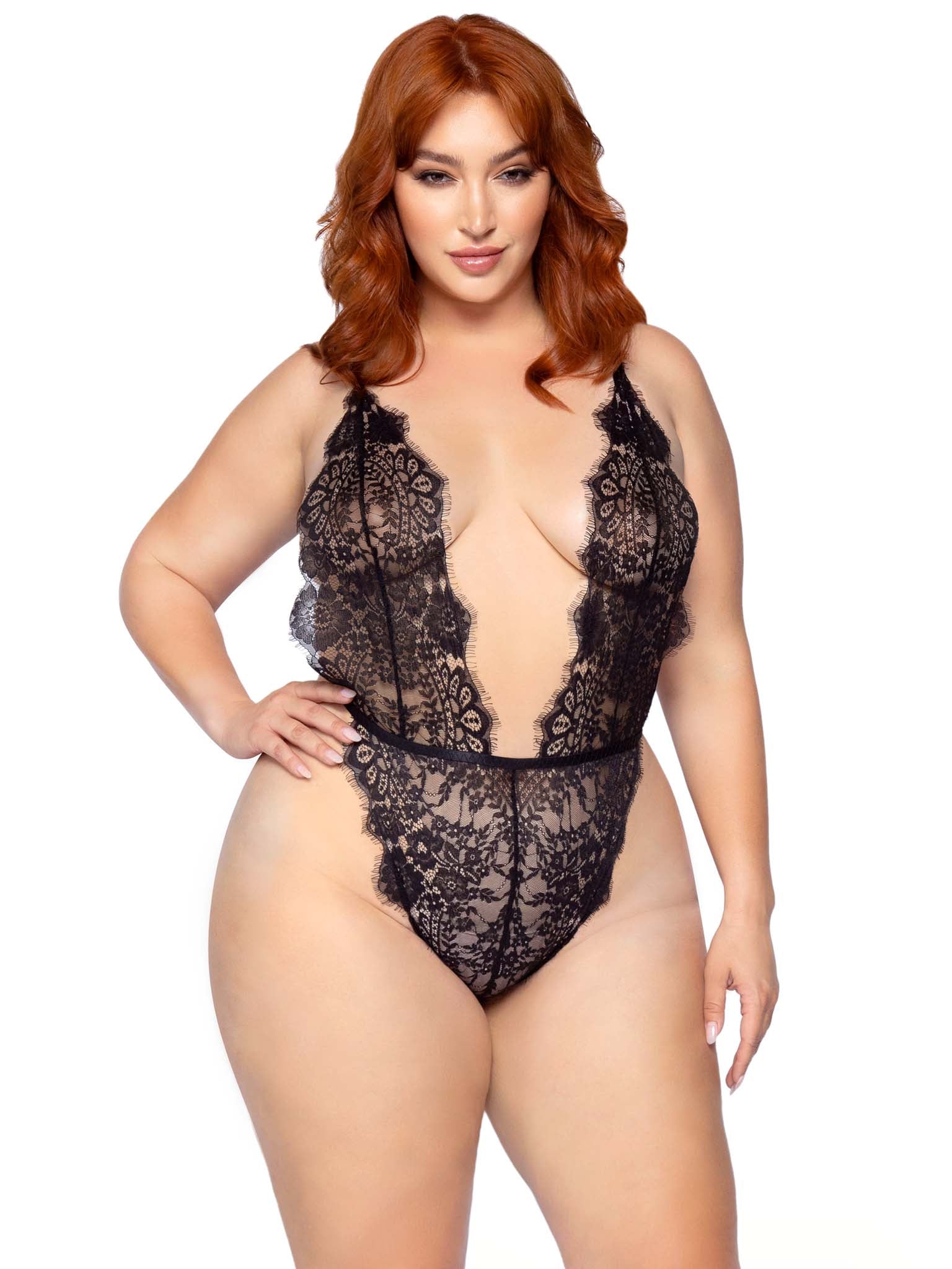 Plus Love Affair Robe & Teddy Set - Unspoken Fashion