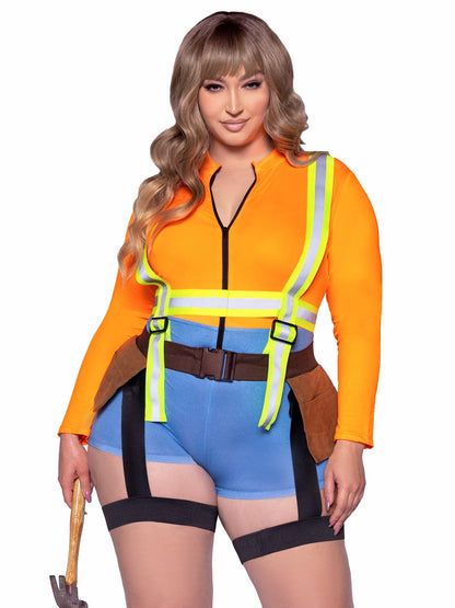 Plus Nailed It Construction Worker Costume - Unspoken Fashion