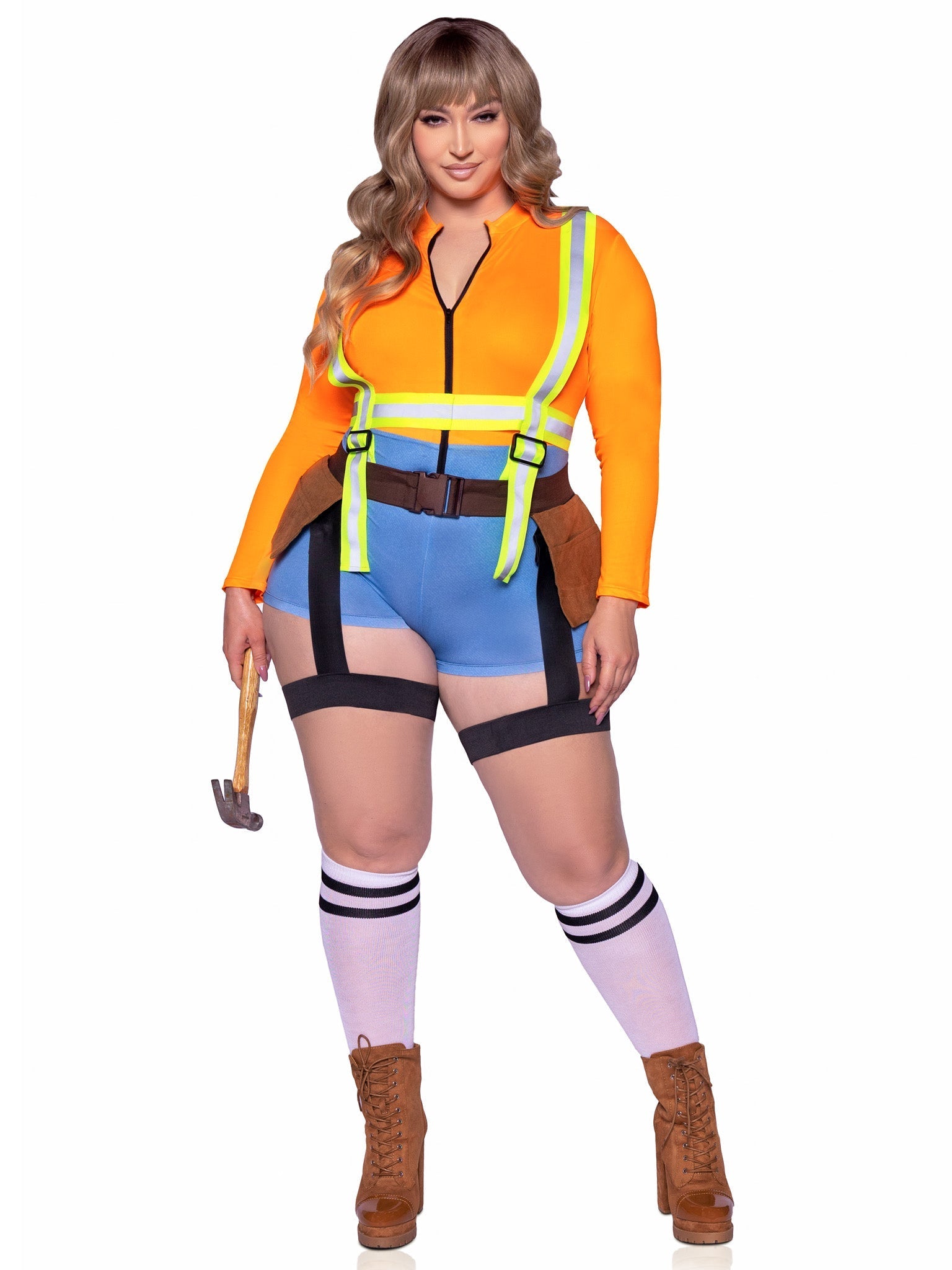 Plus Nailed It Construction Worker Costume - Unspoken Fashion