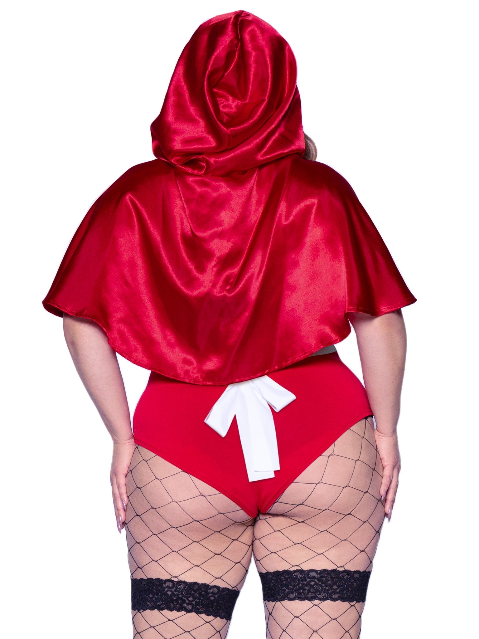 Plus Naughty Miss Red Riding Hood Costume - Unspoken Fashion