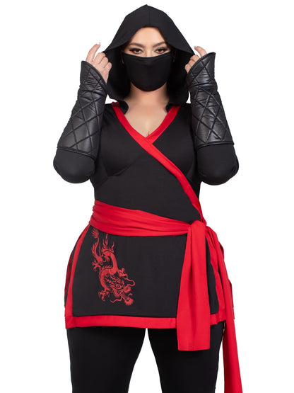 Plus Ninja Assassin Costume - Unspoken Fashion