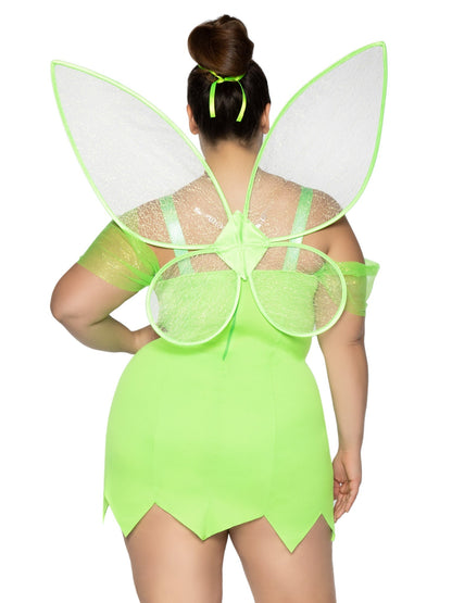 Plus Pretty Pixie With Wings Costume - Unspoken Fashion