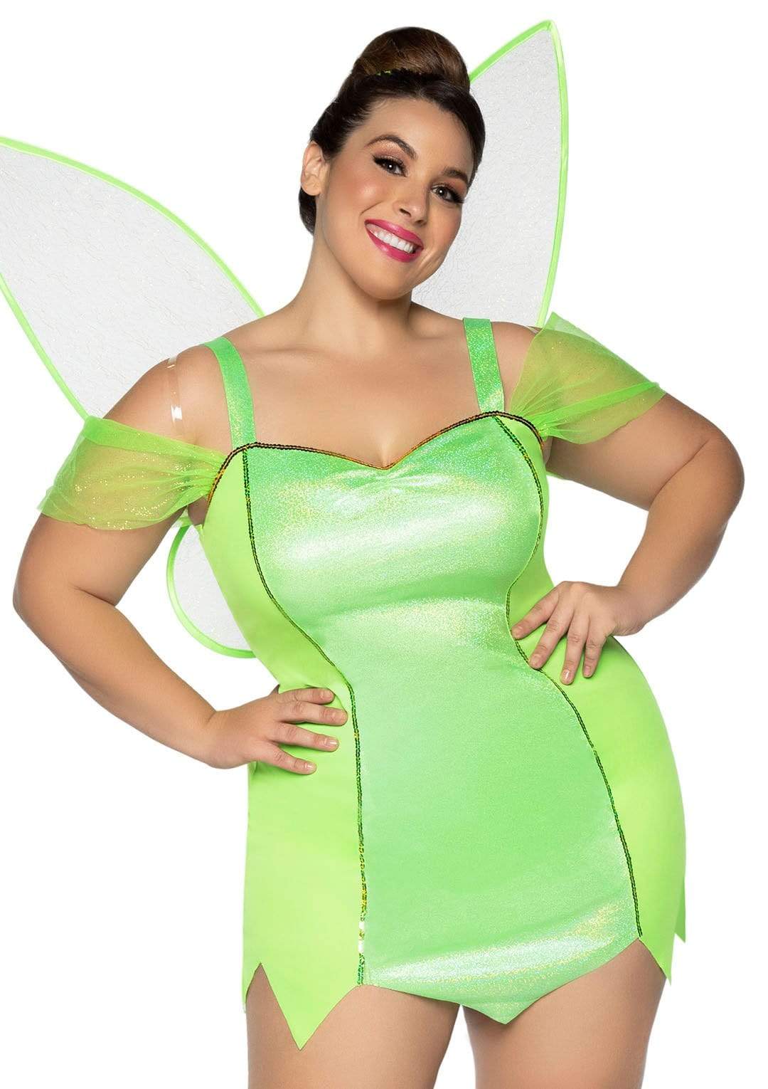 Plus Pretty Pixie With Wings Costume - Unspoken Fashion
