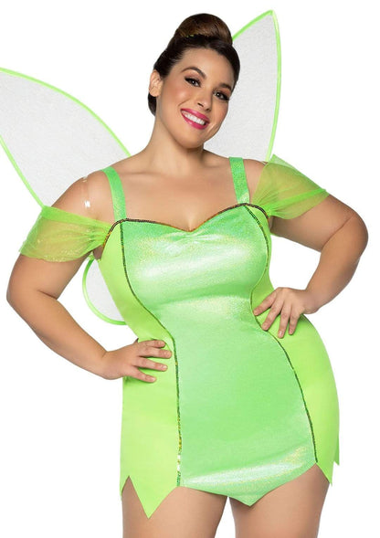 Plus Pretty Pixie With Wings Costume - Unspoken Fashion
