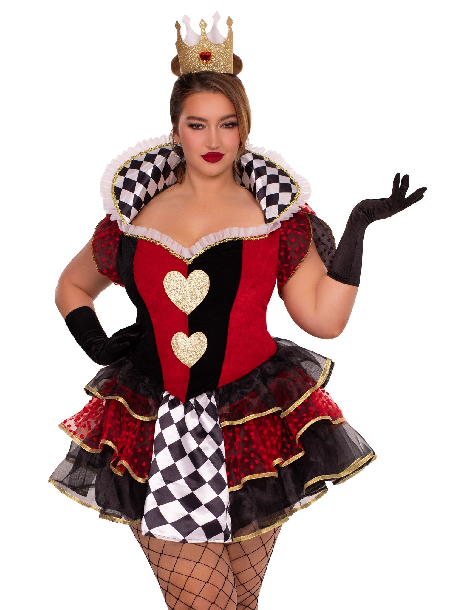 Plus Queen of Hearts Costume - Unspoken Fashion