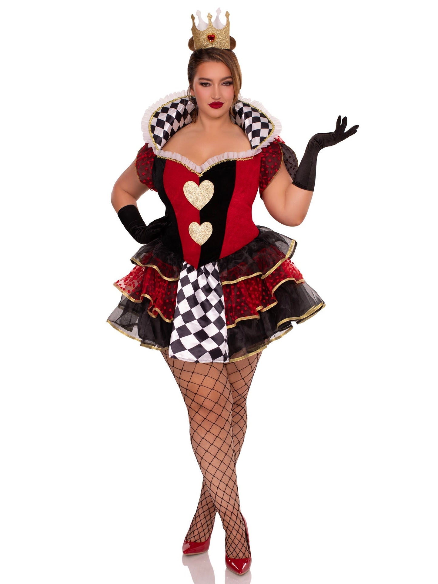 Plus Queen of Hearts Costume - Unspoken Fashion