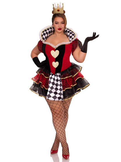 Plus Queen of Hearts Costume - Unspoken Fashion