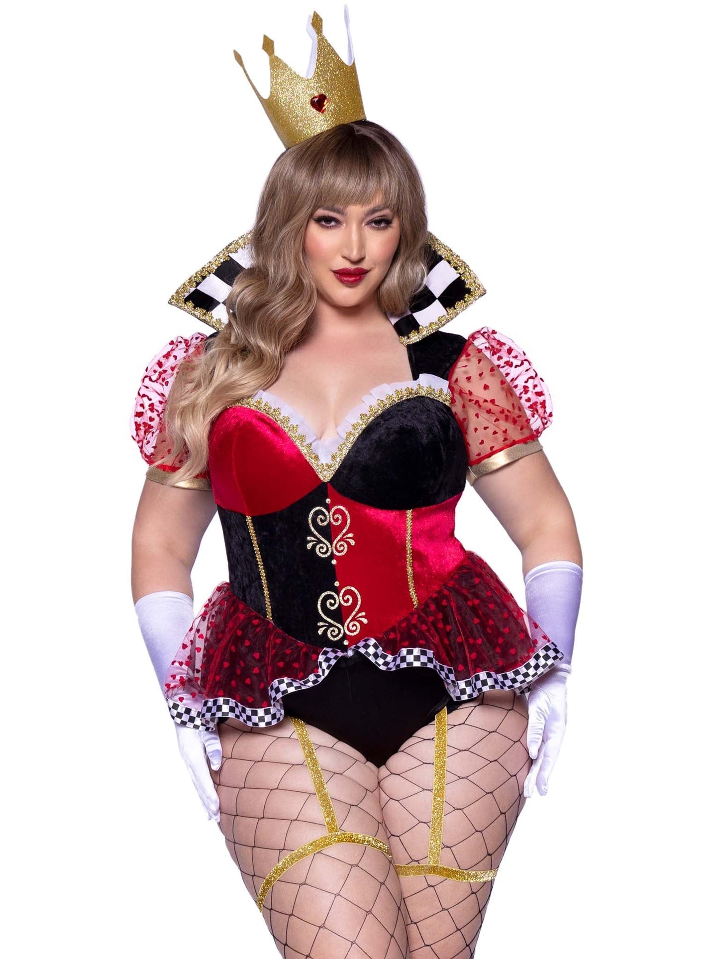 Plus Ravishing Red Queen Costume - Unspoken Fashion