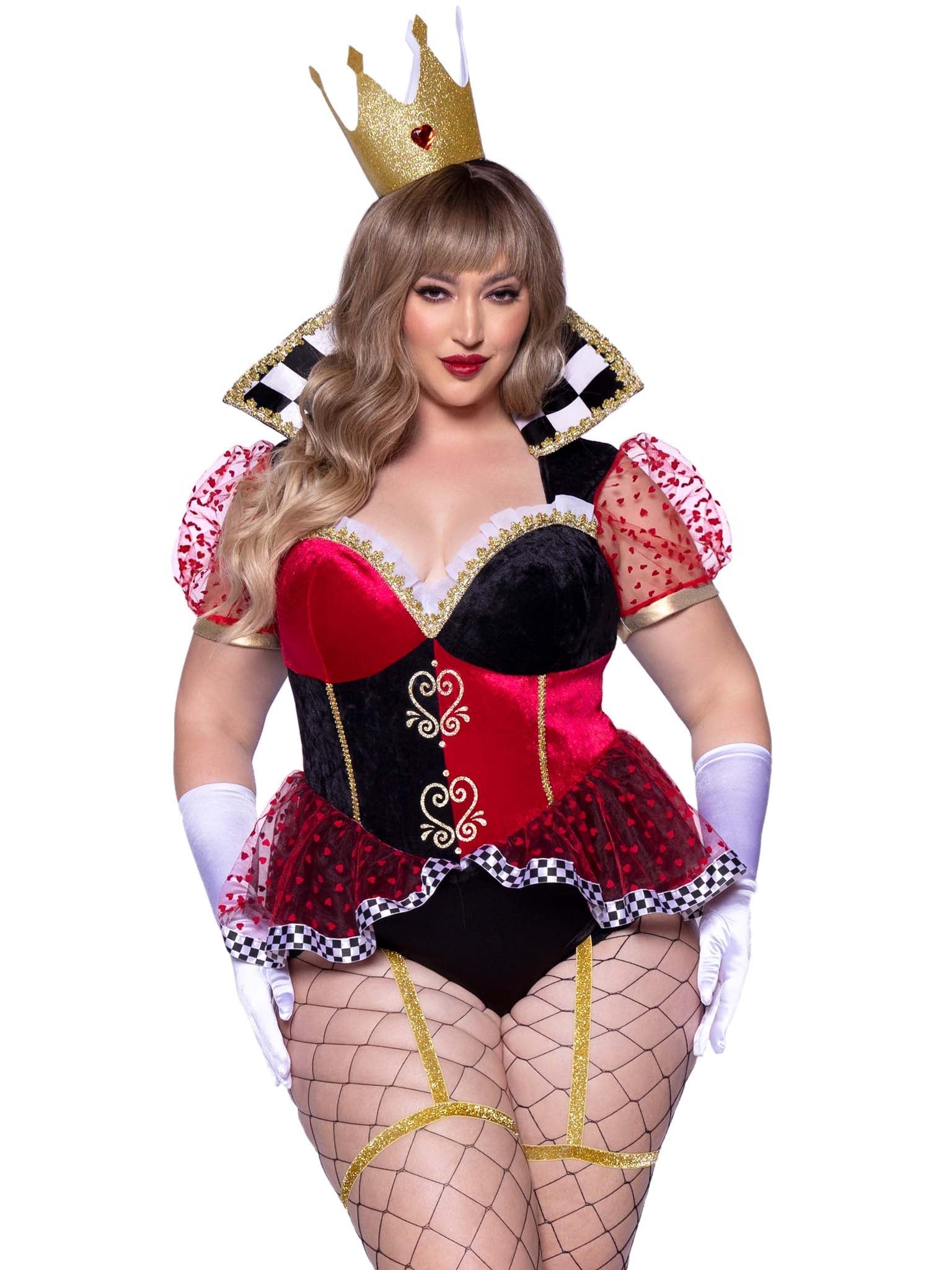 Plus Ravishing Red Queen Costume - Unspoken Fashion