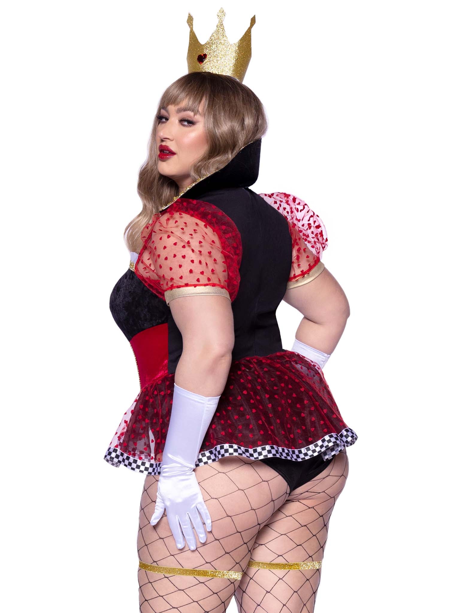 Plus Ravishing Red Queen Costume - Unspoken Fashion
