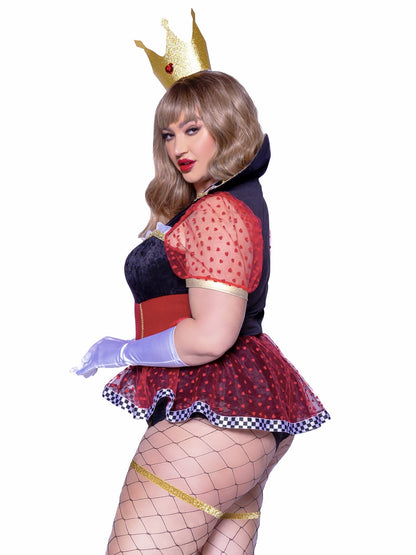 Plus Ravishing Red Queen Costume - Unspoken Fashion