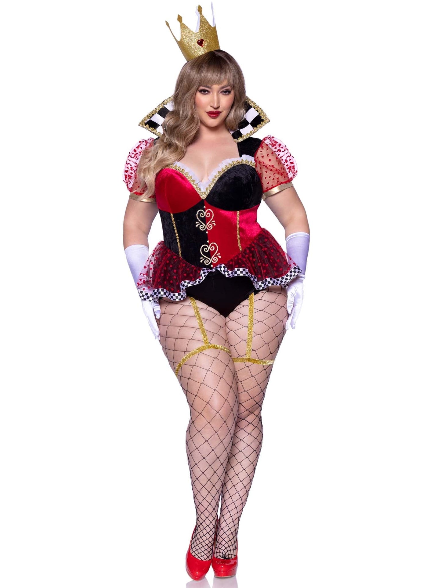 Plus Ravishing Red Queen Costume - Unspoken Fashion