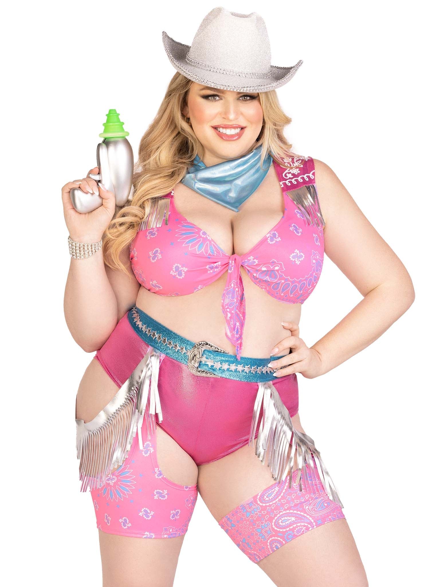 Plus Space Cowgirl Costume - Unspoken Fashion