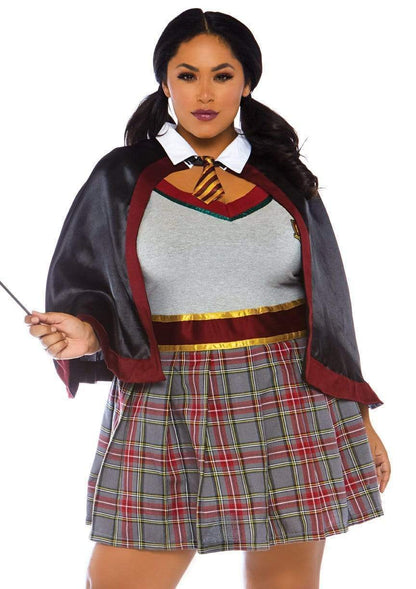 Plus Spellbinding School Girl Costume - Unspoken Fashion