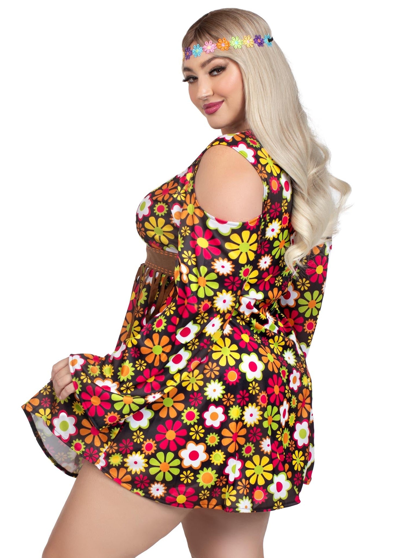 Plus Starflower Hippie Costume - Unspoken Fashion