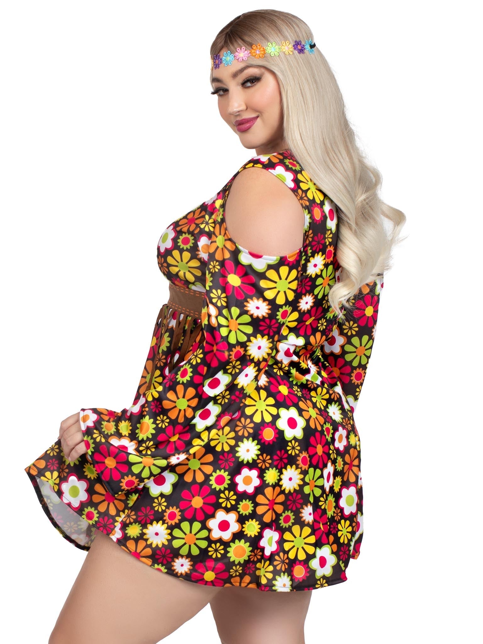 Plus Starflower Hippie Costume - Unspoken Fashion