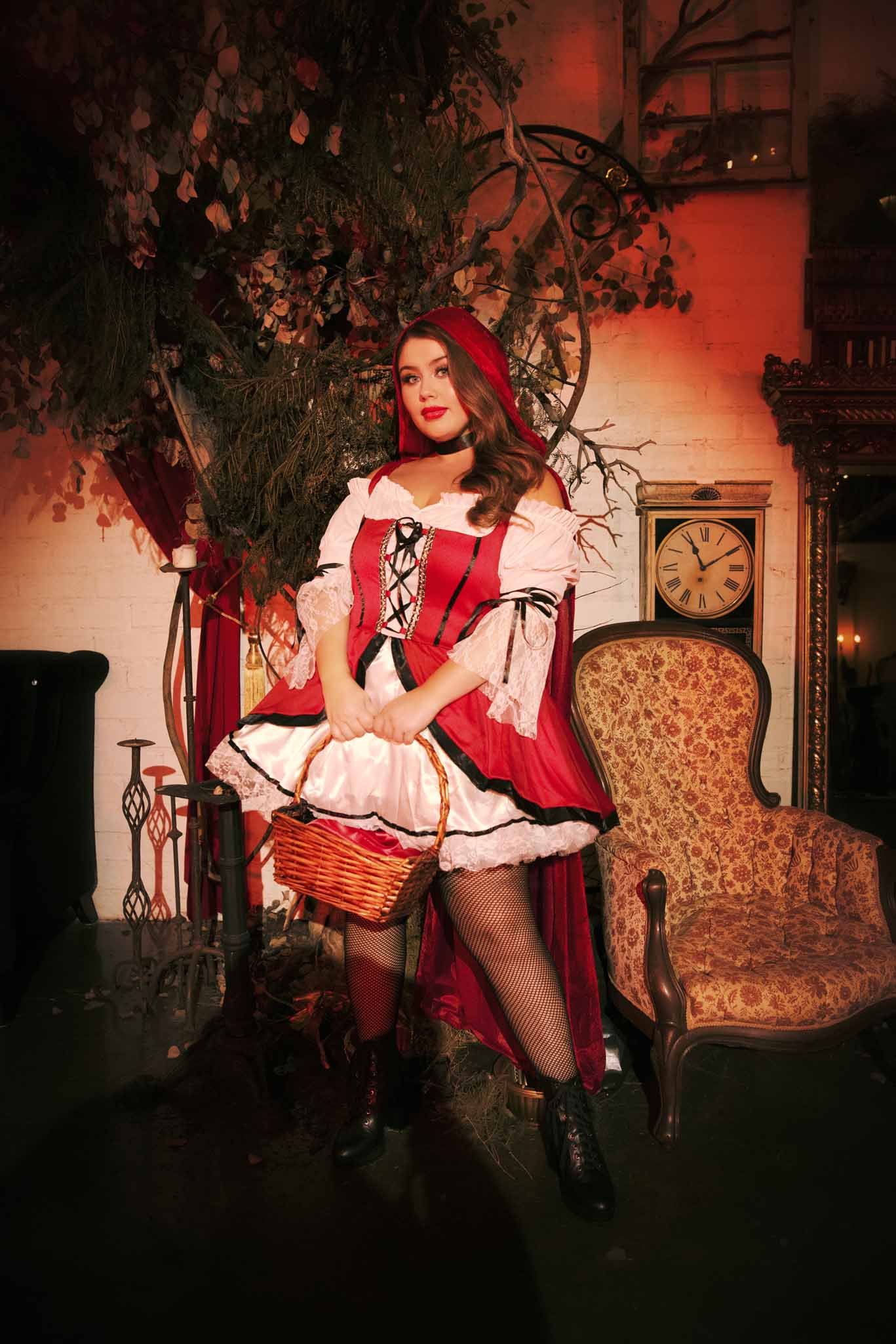 Plus Storybook Red Riding Hood Costume - Unspoken Fashion